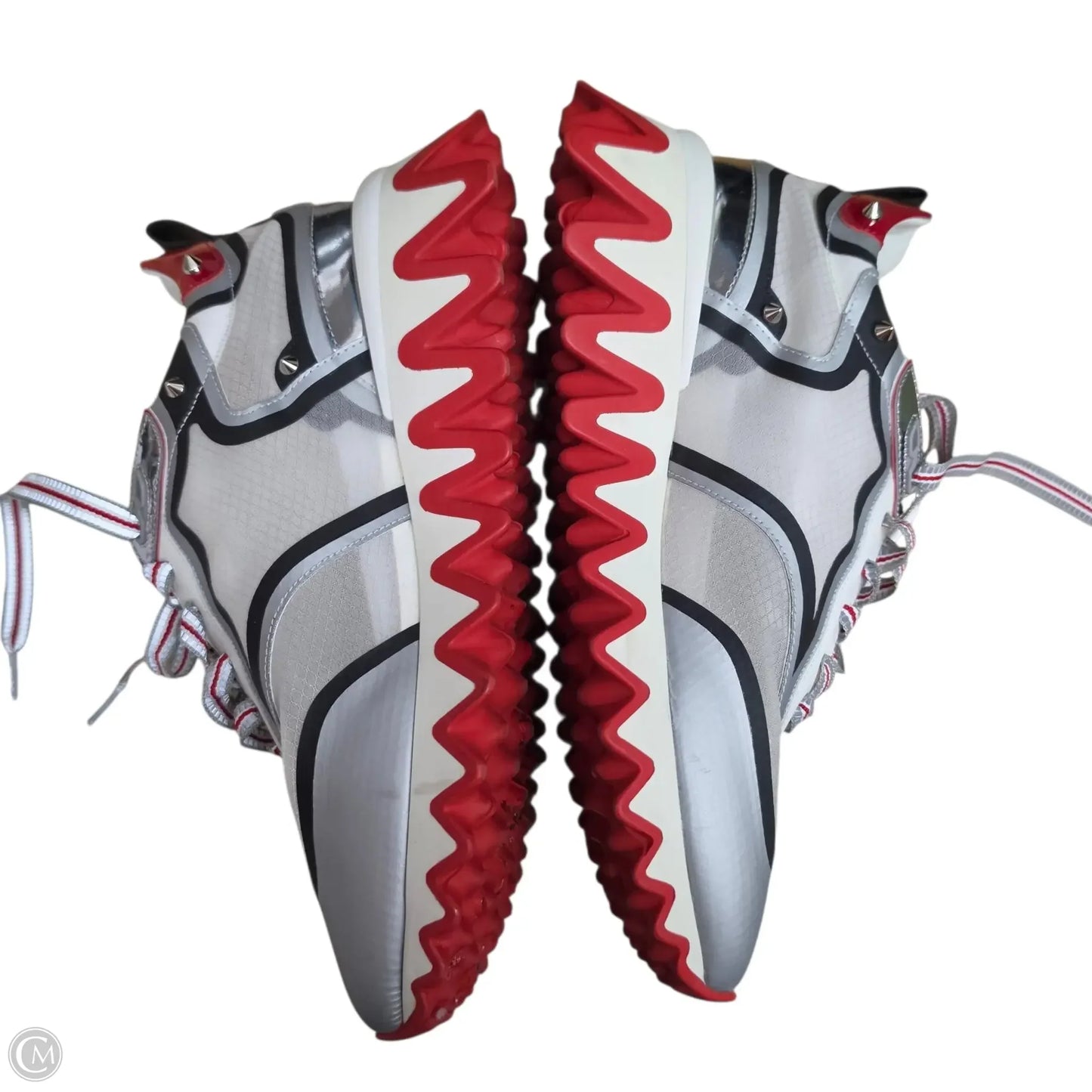 Shoes Luxury Designer By Christian Louboutin In Red & White
