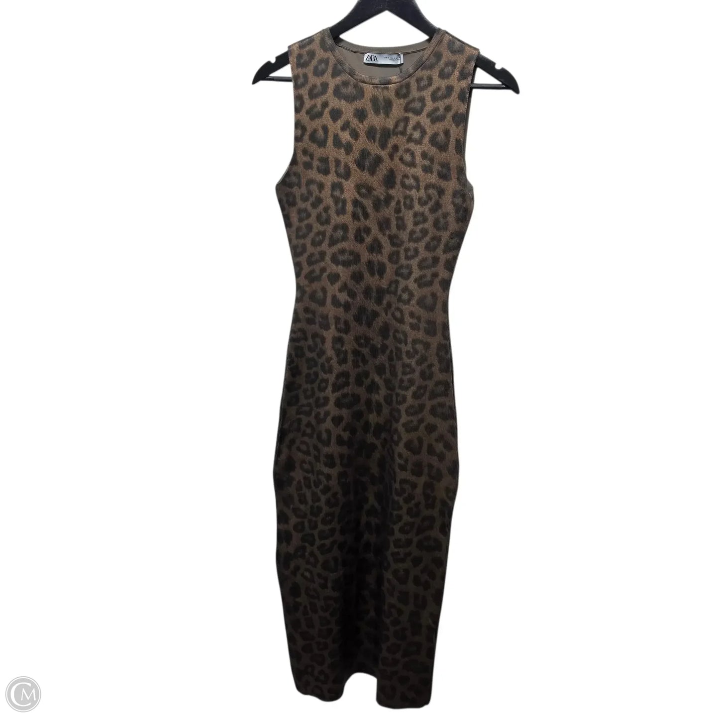 Dress Casual Maxi By Zara In Animal Print, Size: S
