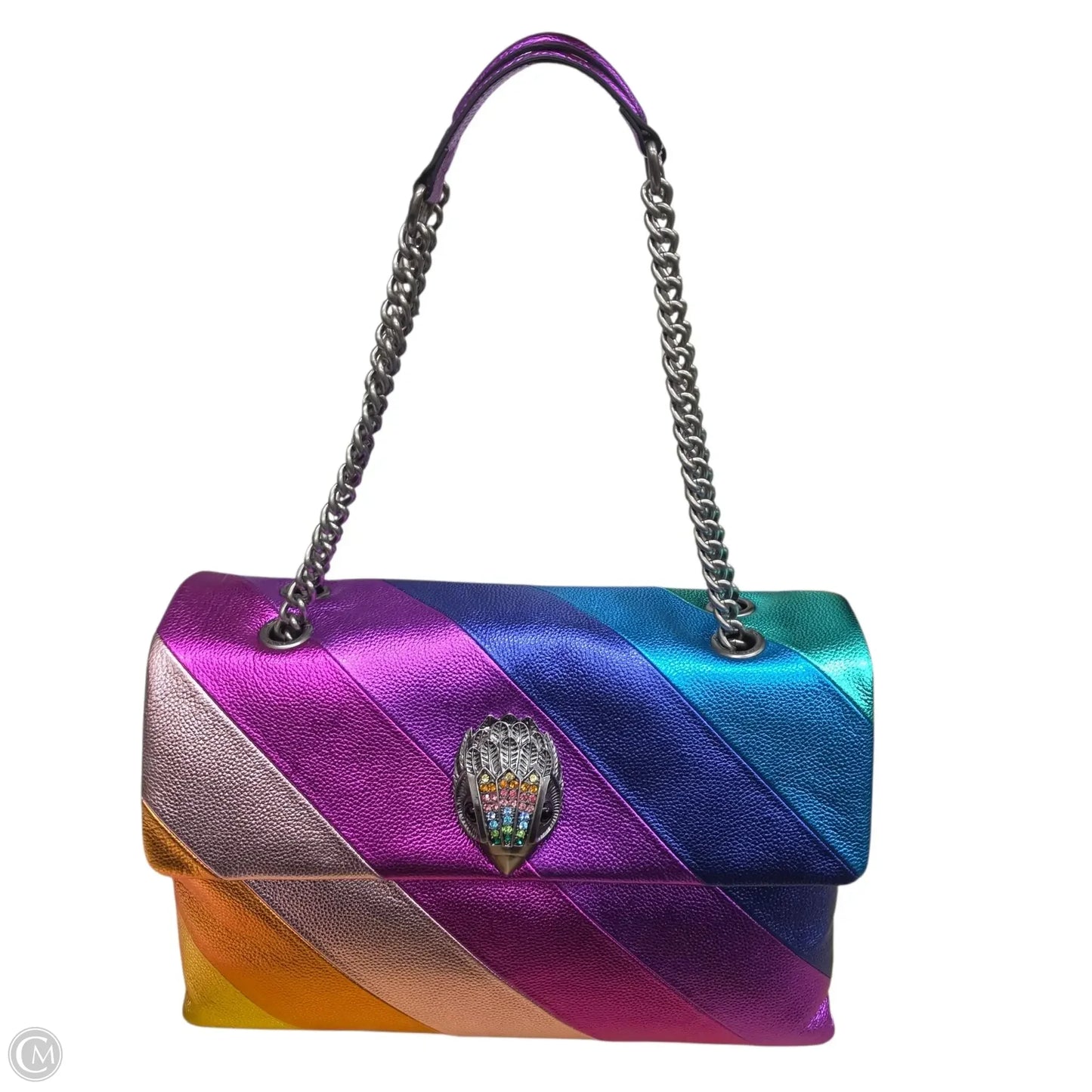 Handbag Leather By Kurt Geiger London, Size: Large