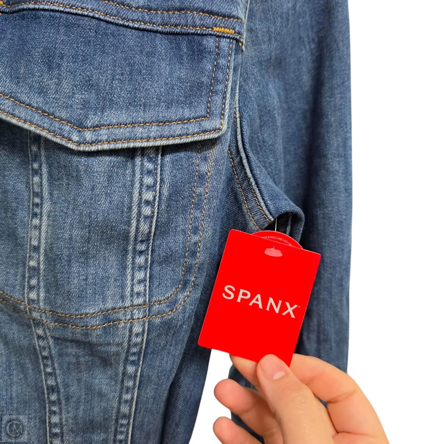 Jacket Denim By Spanx In Black, Size: M