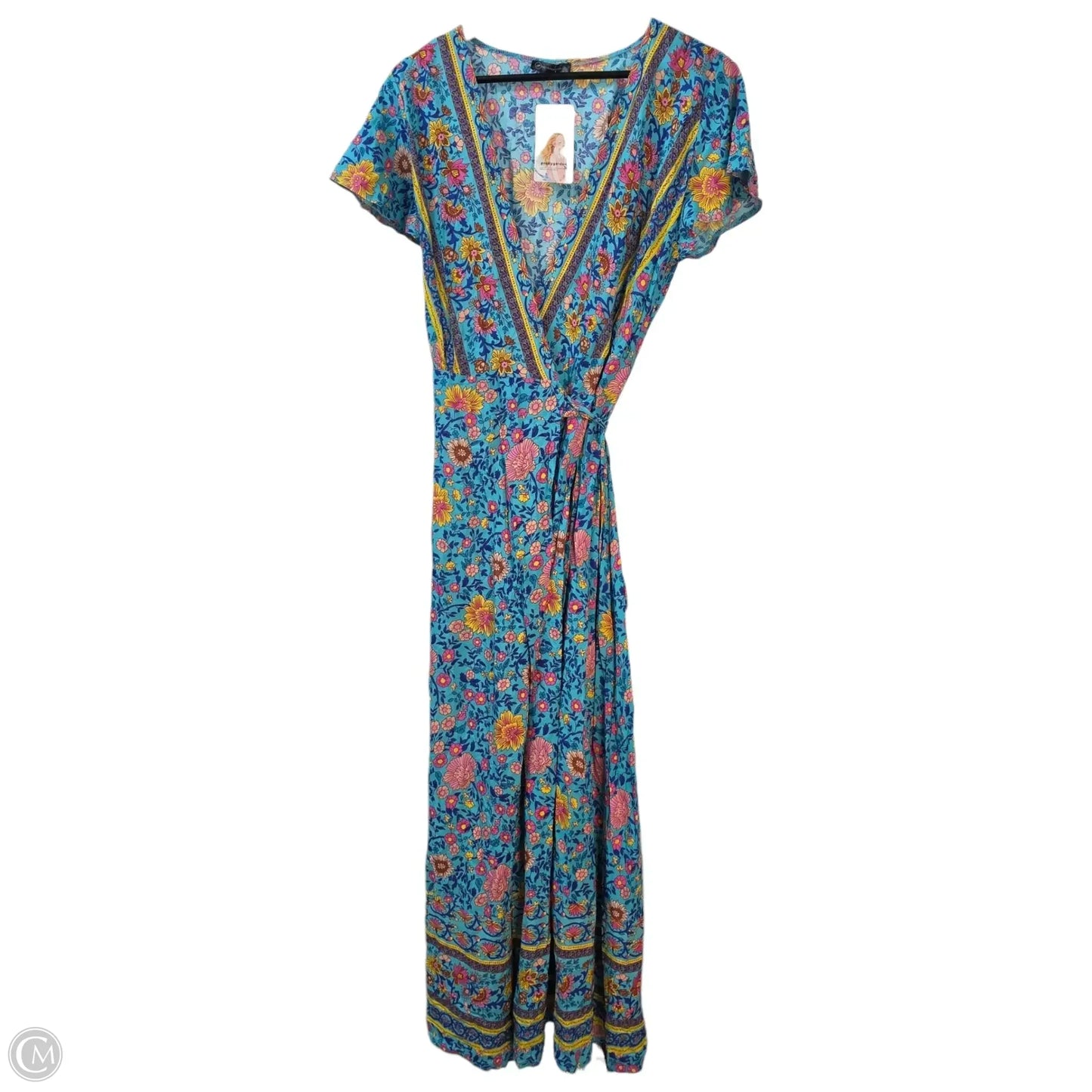 Dress Casual Maxi By Prettygarden In Floral Print, Size: L