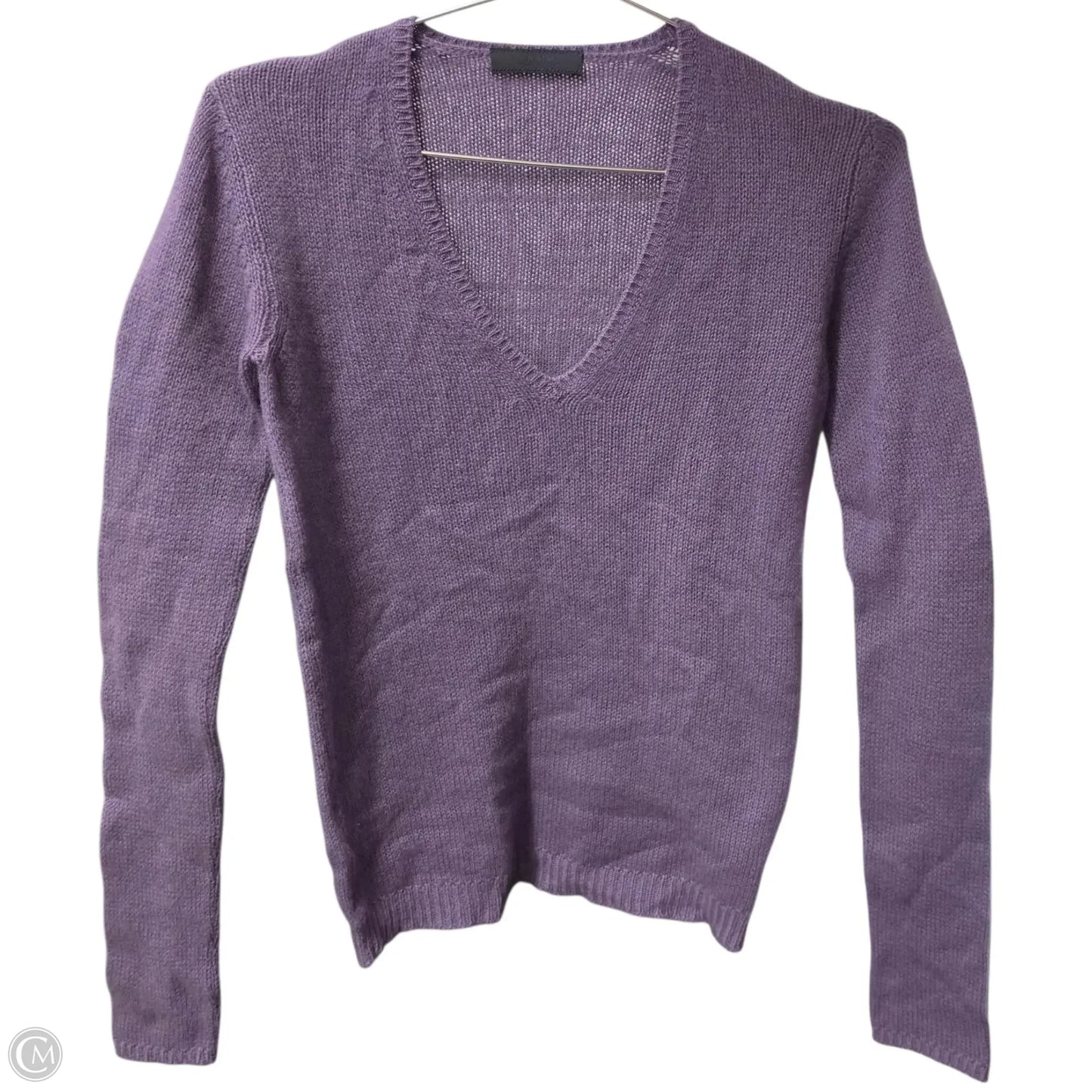 Sweater Luxury Designer By Prada In Purple, Size: L