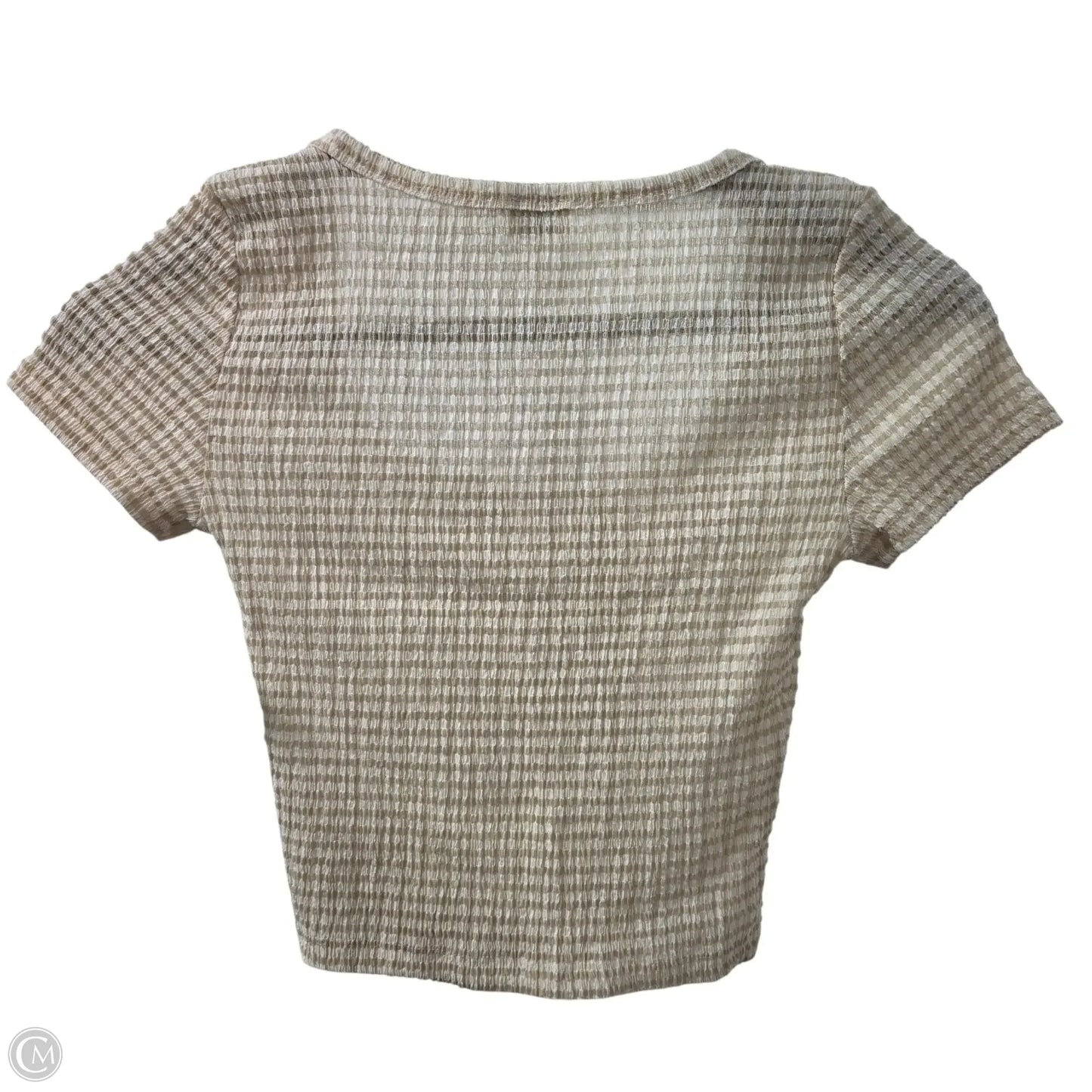 Top Short Sleeve Basic By Wilfred In Tan, Size: Xs