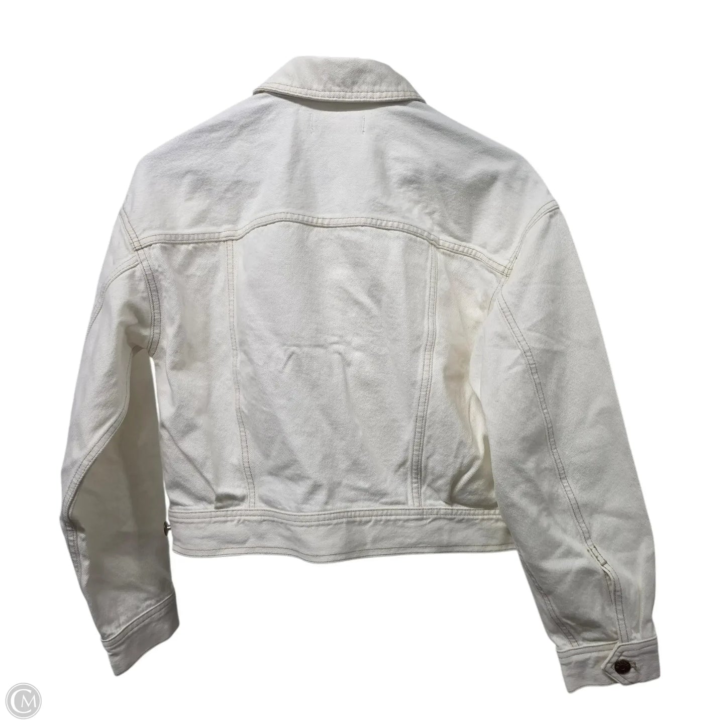 Jacket Denim By Madewell In White, Size: Xs