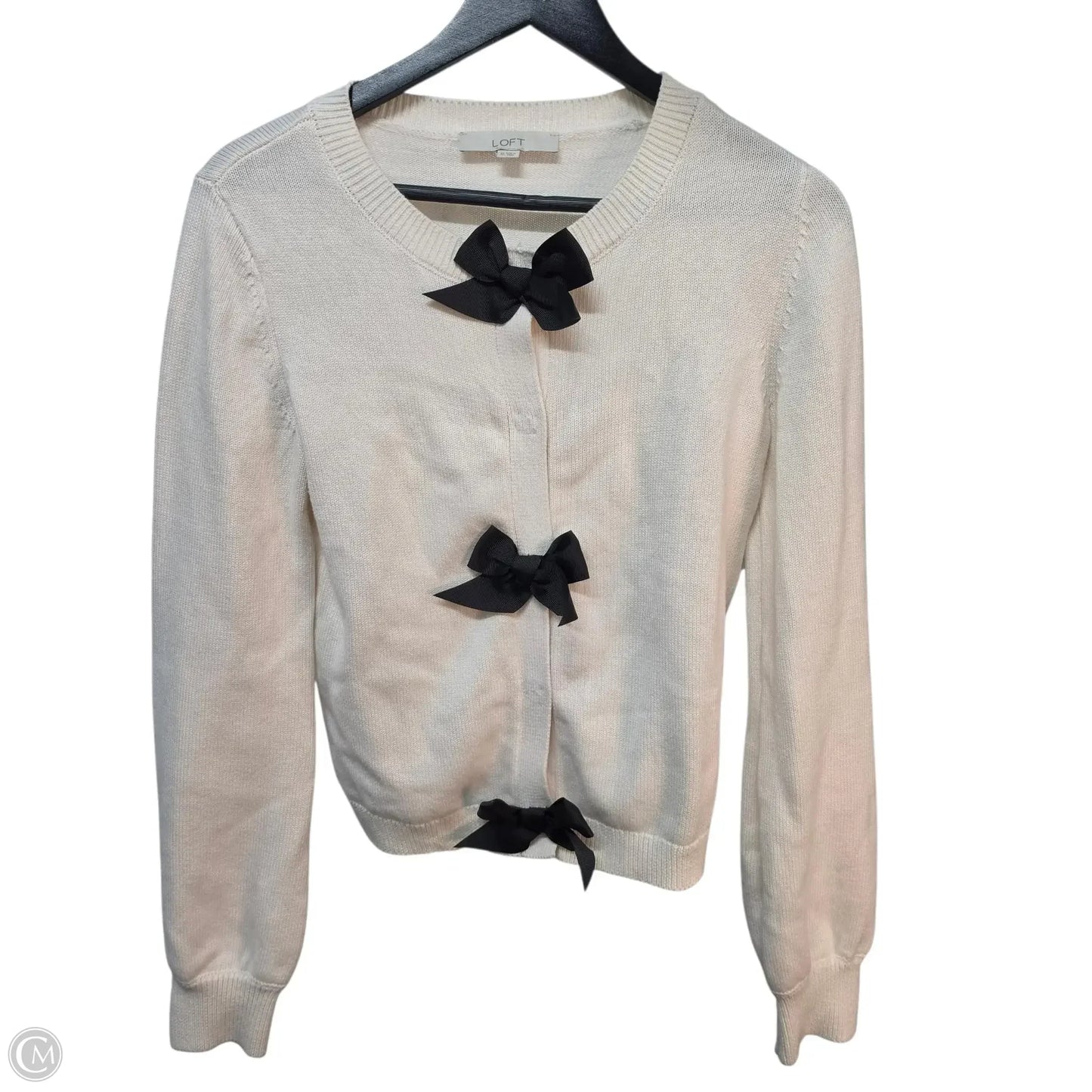 Sweater By Loft In Cream, Size: Xs