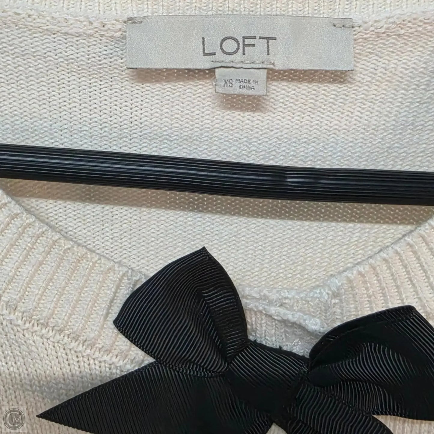 Sweater By Loft In Cream, Size: Xs