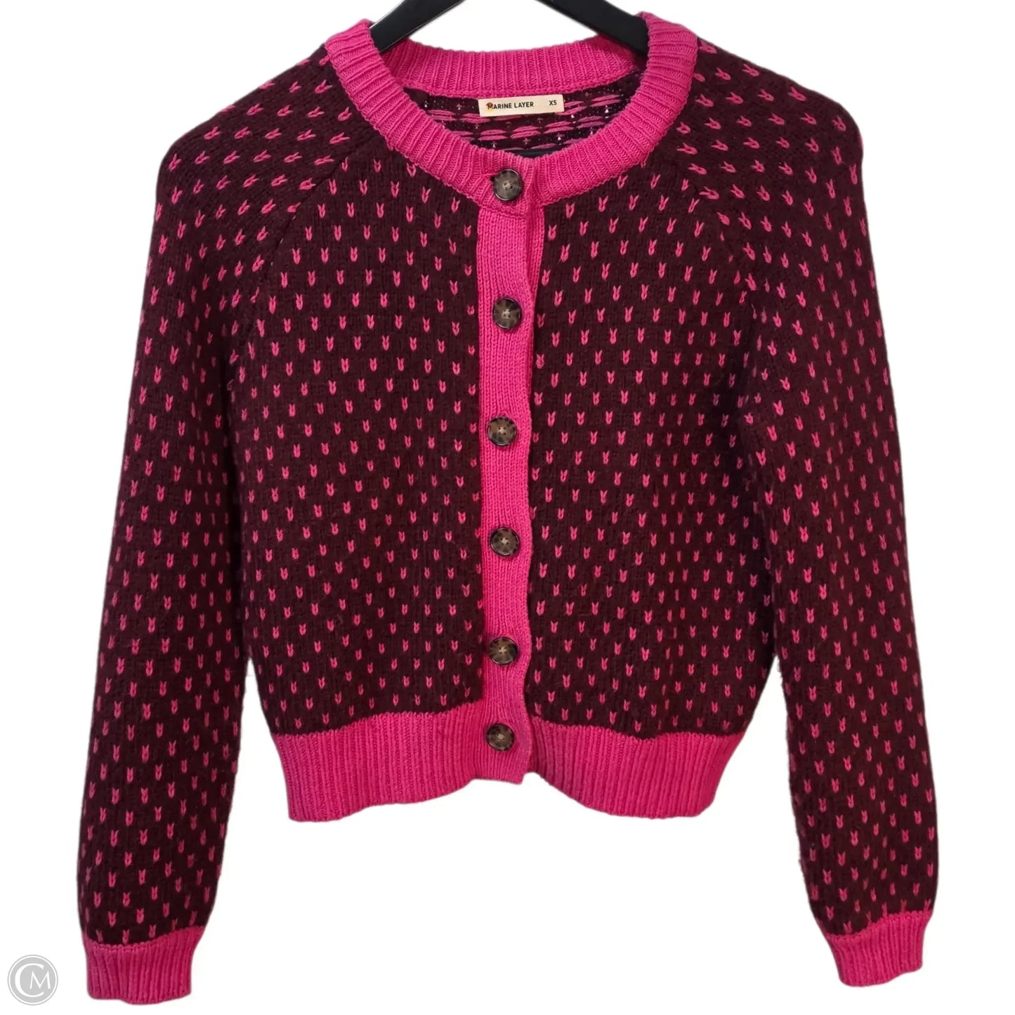 Sweater Cardigan By Marine Layer In Pink, Size: Xs