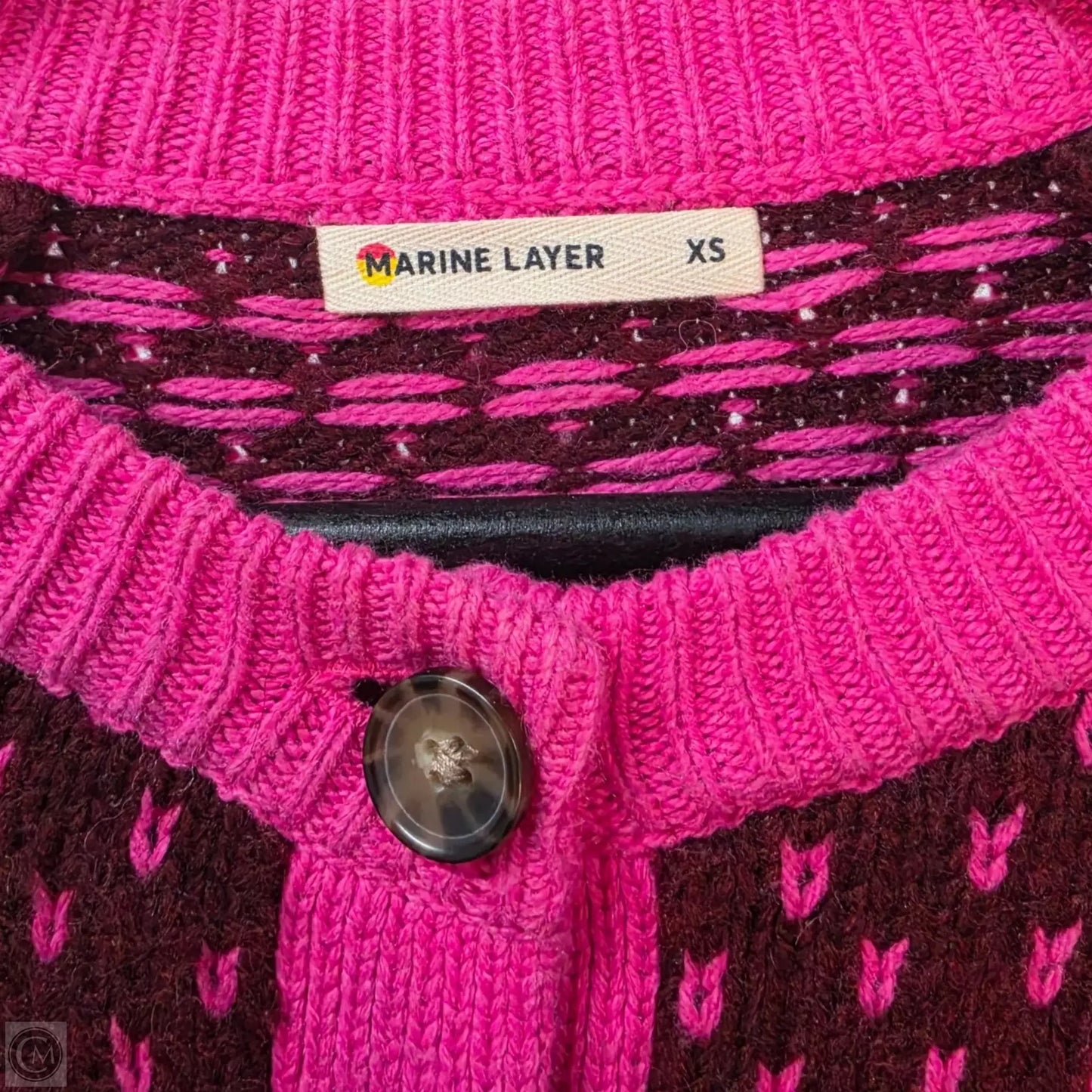 Sweater Cardigan By Marine Layer In Pink, Size: Xs