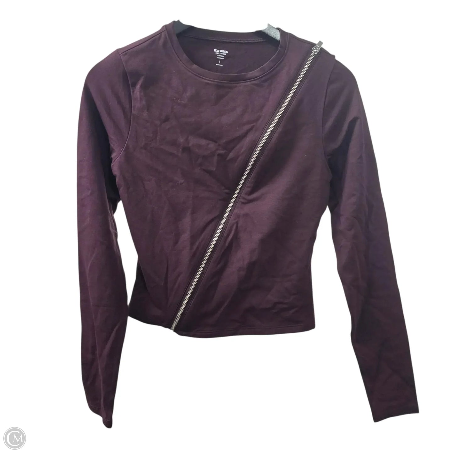 Top Long Sleeve Basic By Express In Purple, Size: S