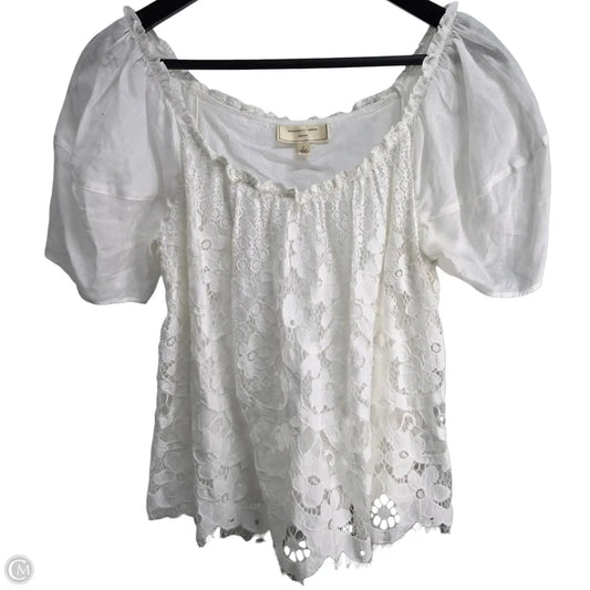 Top Short Sleeve Basic By Moulinette Soeurs In White, Size: S
