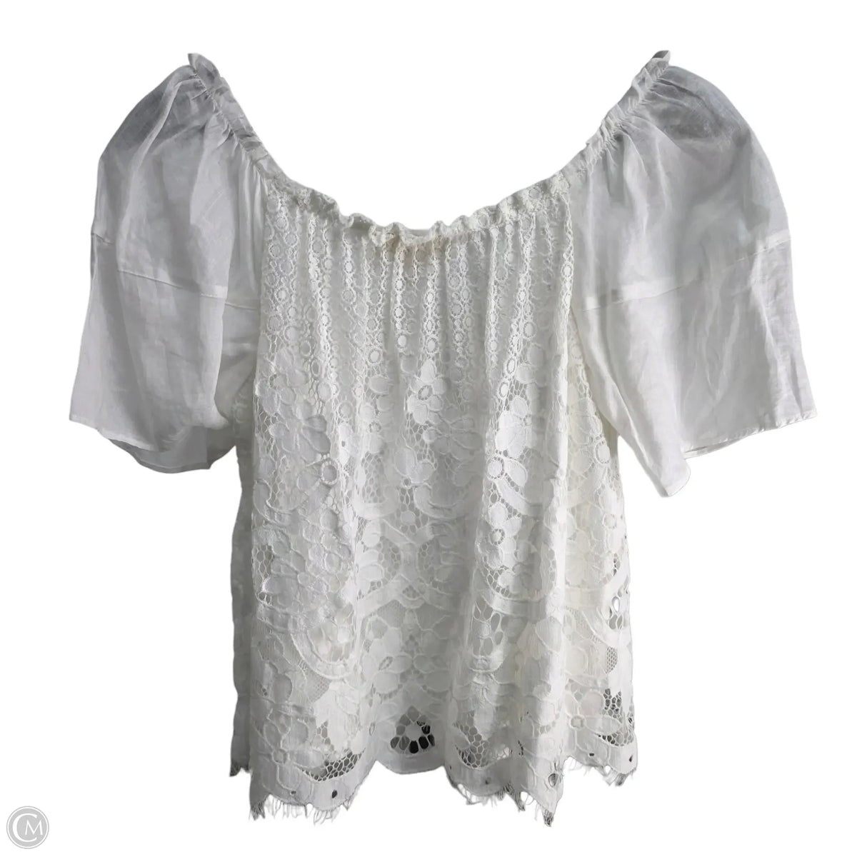 Top Short Sleeve Basic By Moulinette Soeurs In White, Size: S
