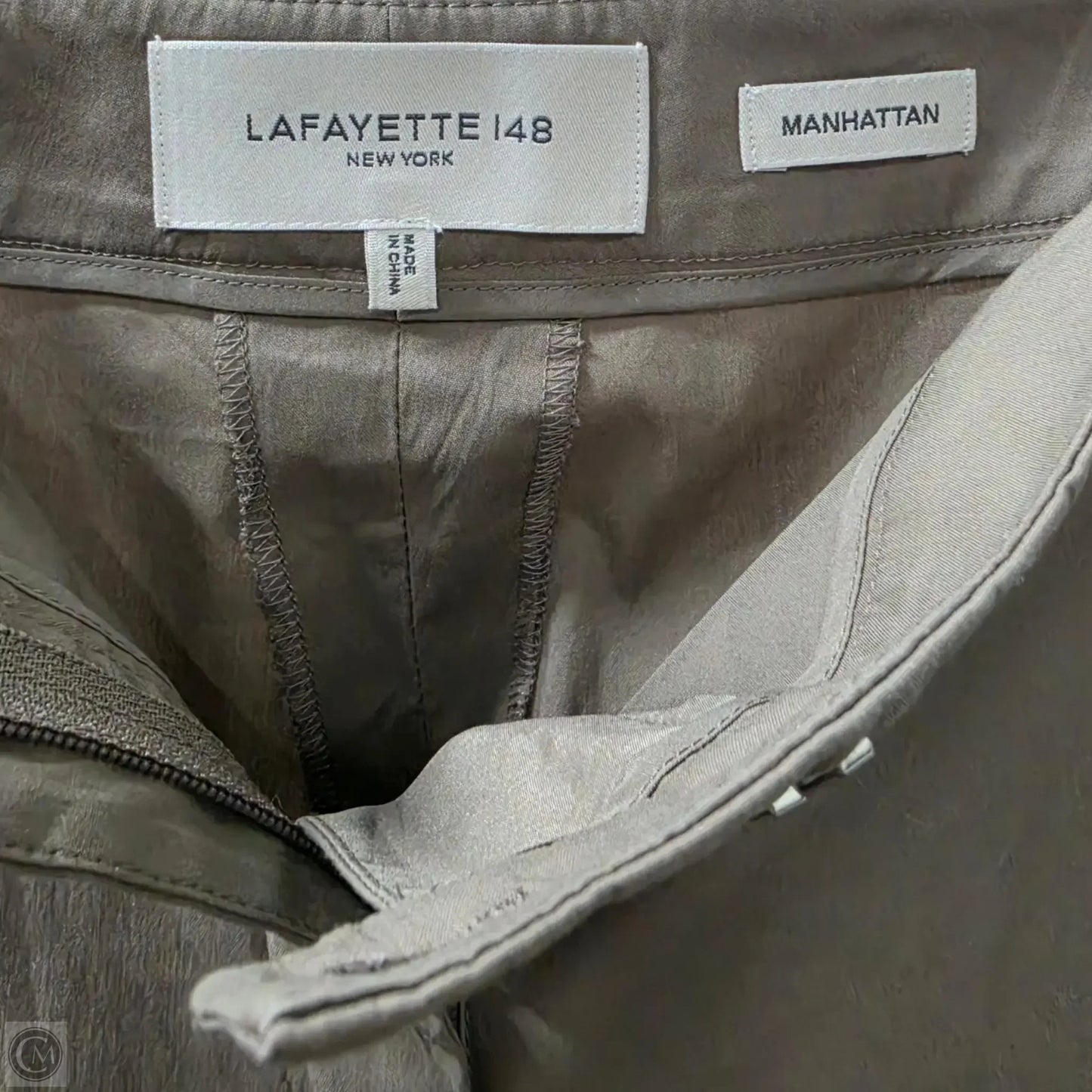 Pants Designer By Lafayette 148 In Taupe, Size: 8