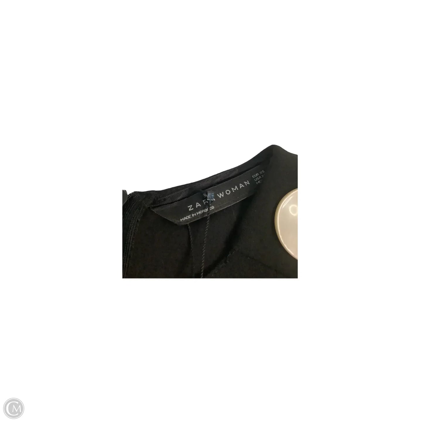 Top Long Sleeve Basic By Zara Women In Black, Size: Xs