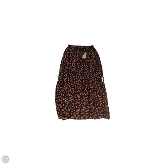 Skirt Maxi By Vero Moda In Black & Red, Size: S