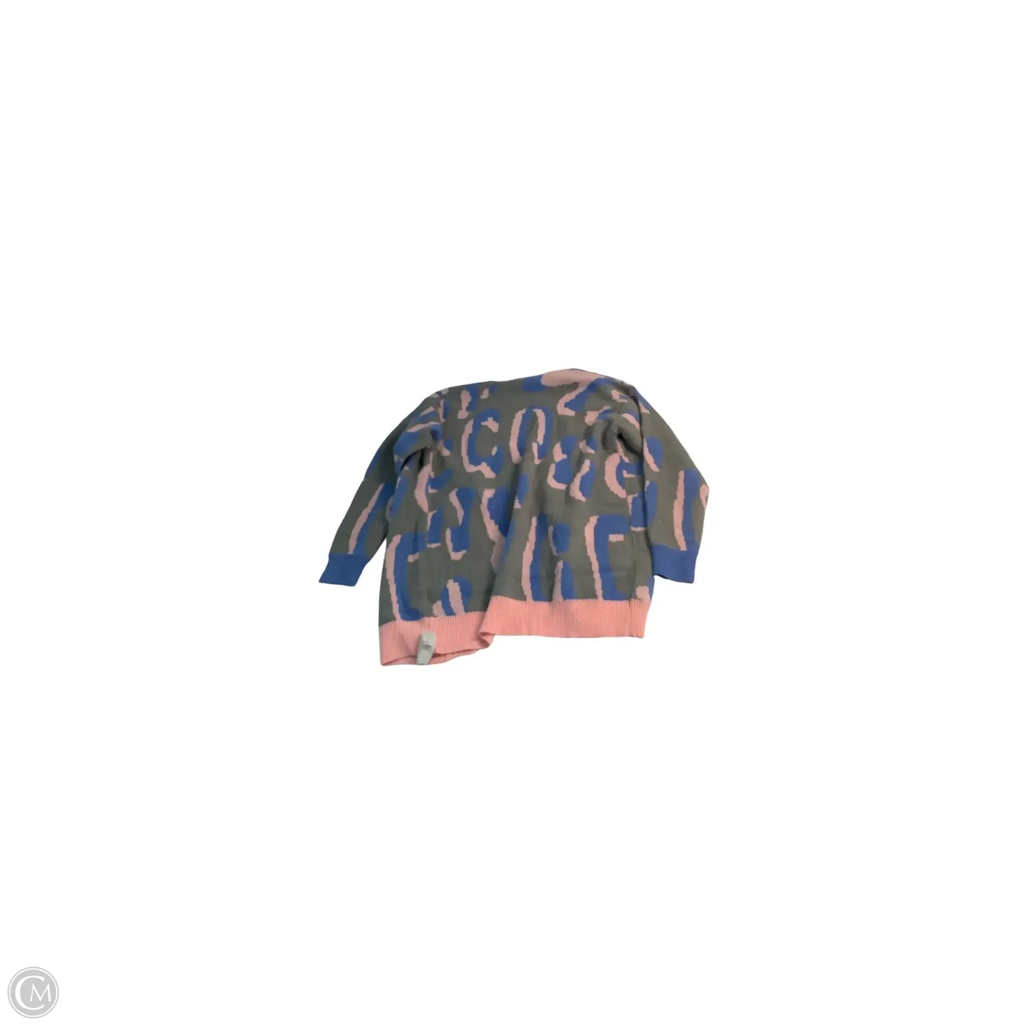 Sweater Cardigan By Bibi In Blue & Pink, Size: S