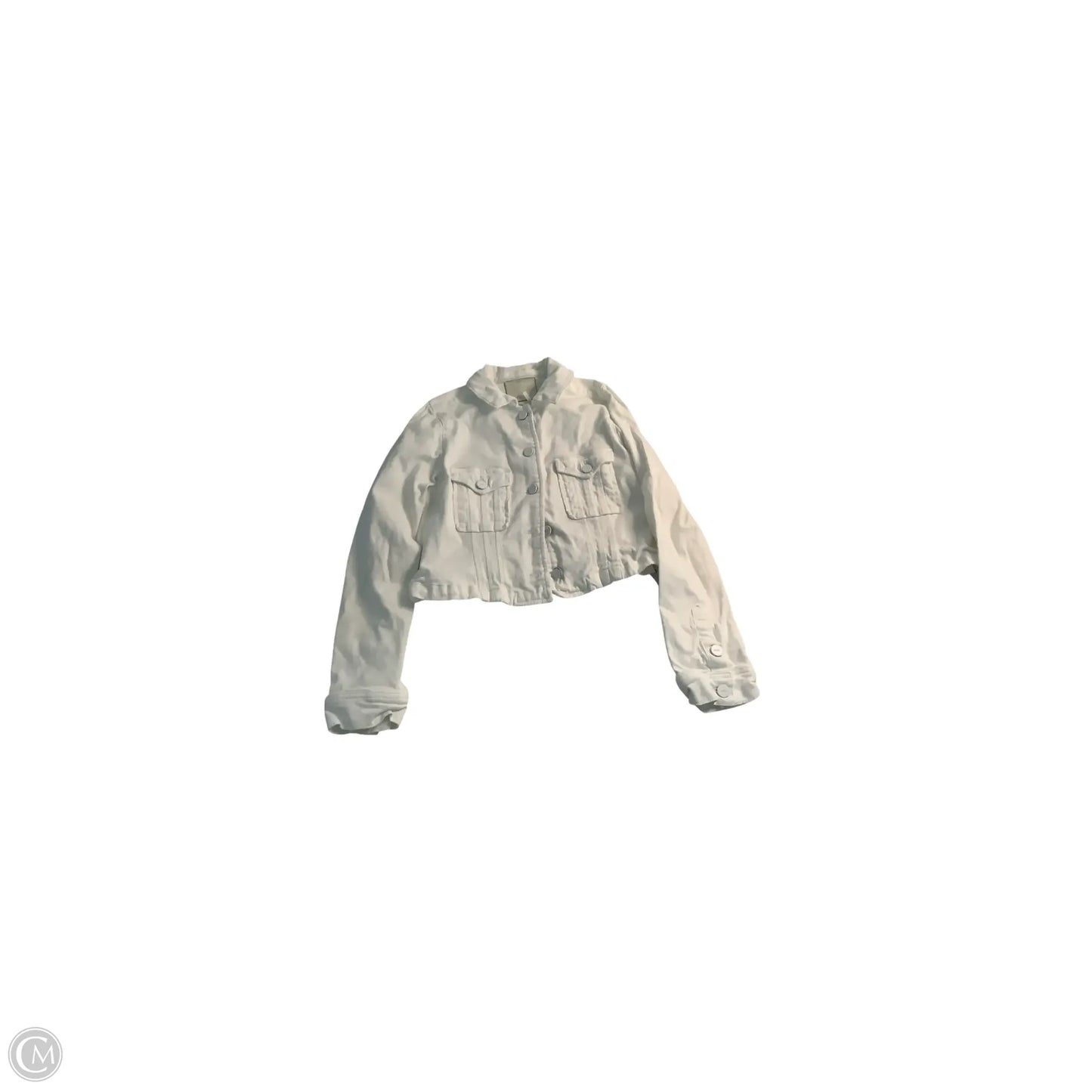 Jacket Denim By Paige In White, Size: S