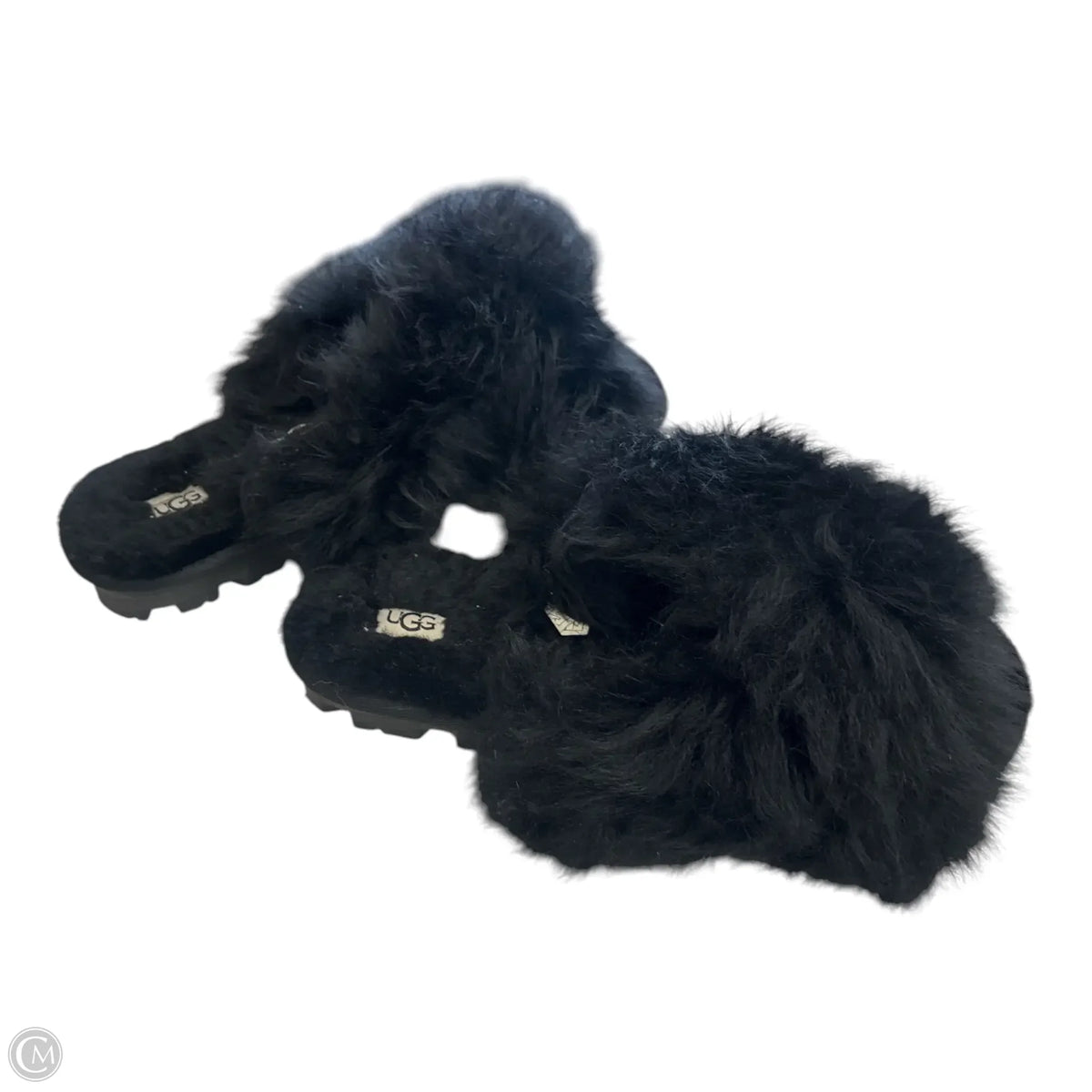 Ugg Slippers In Black, Size: 9