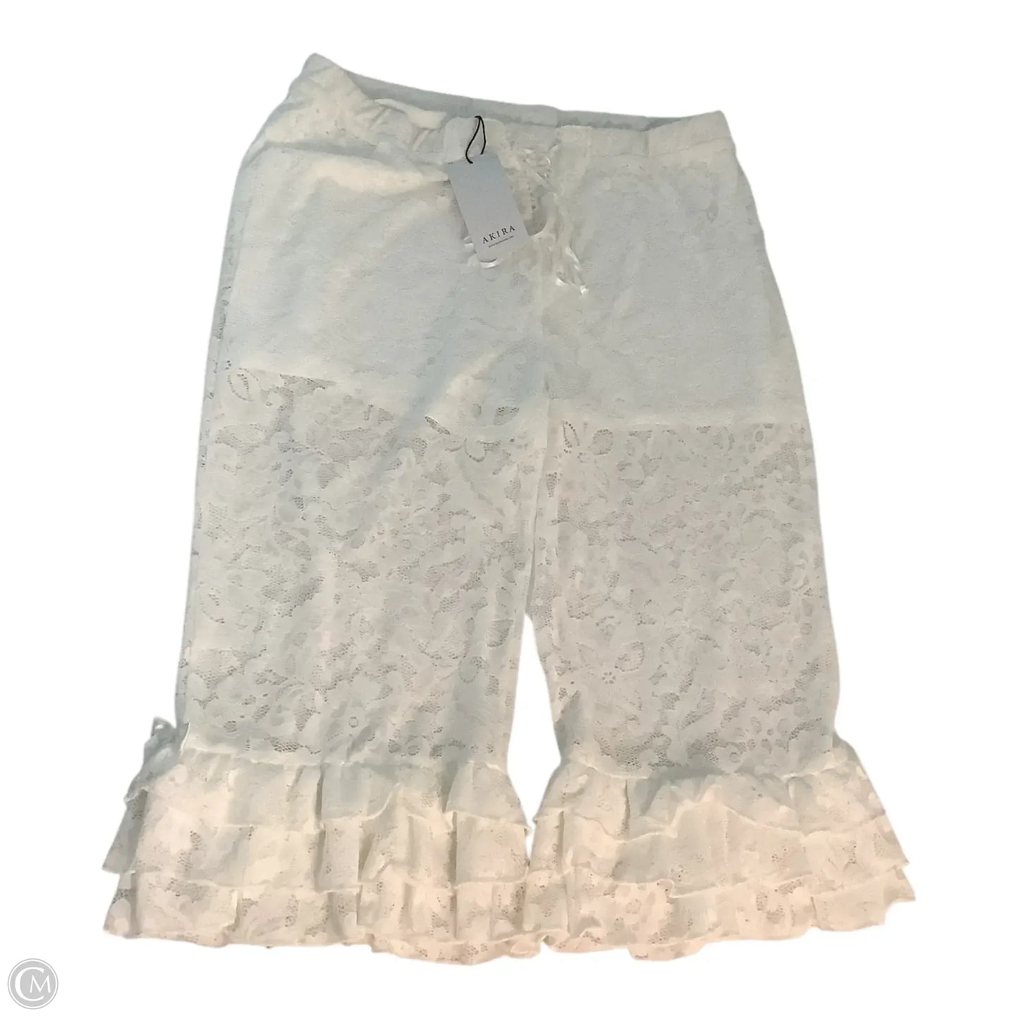 Capris By Akira In White, Size: 1x