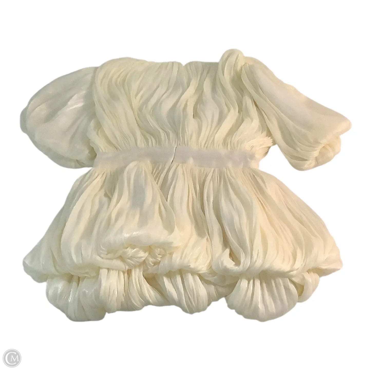 Top Short Sleeve By Clothes Mentor In Cream, Size: L