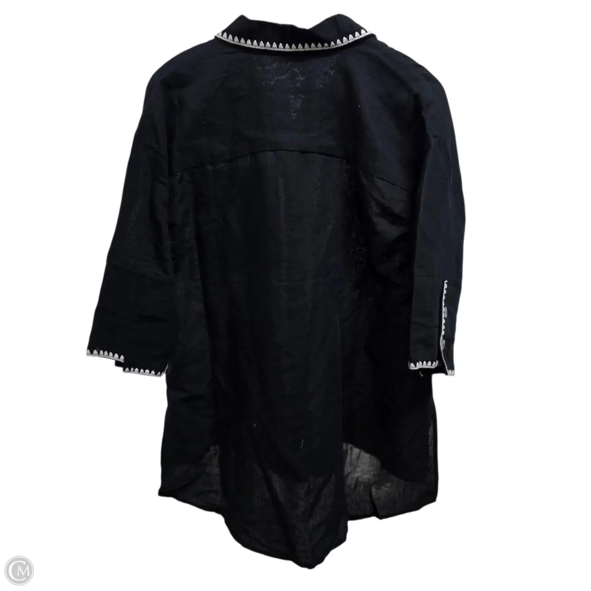 Top Long Sleeve Basic By Soft Surroundings In Black, Size: S