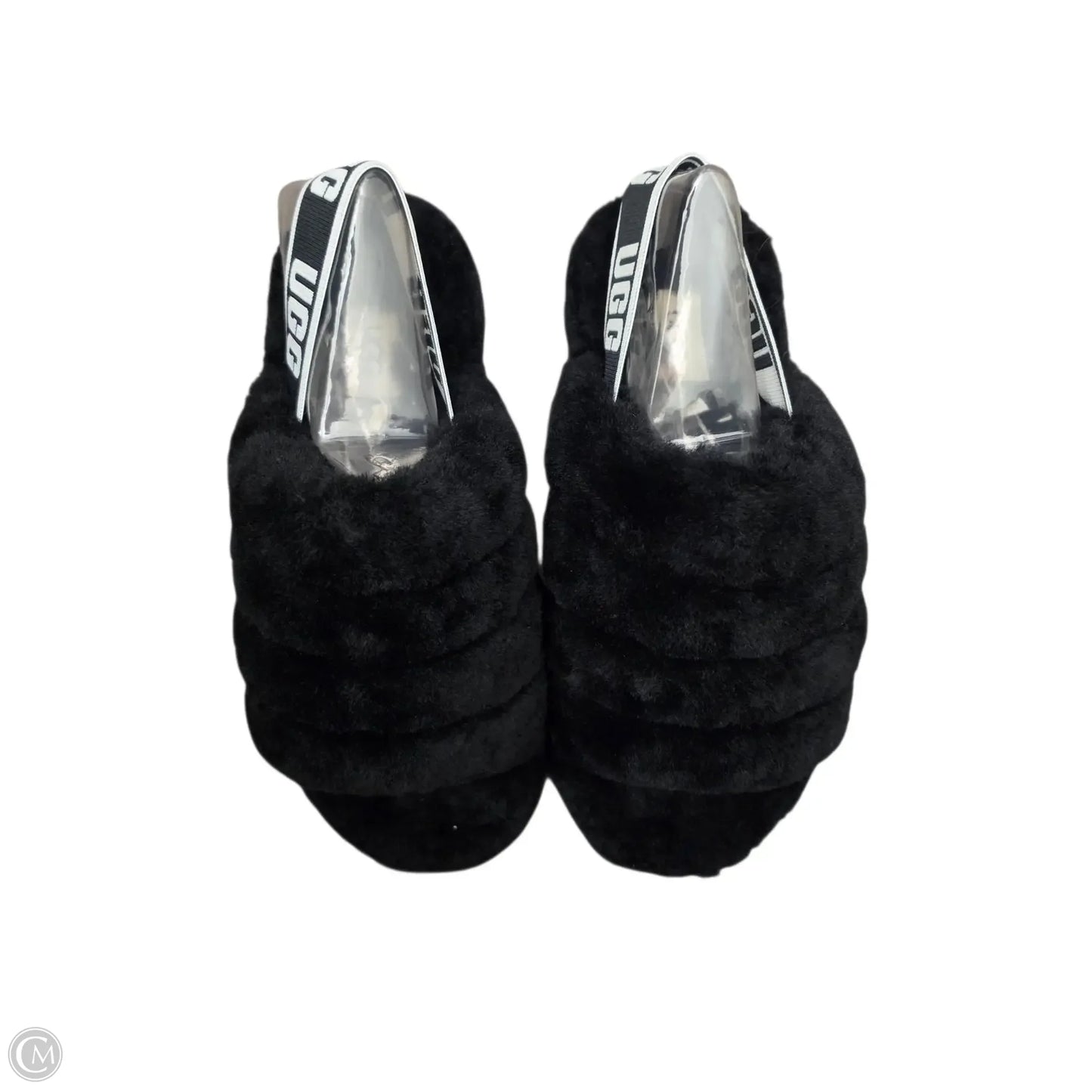 Slippers Designer By Ugg In Black, Size: 6