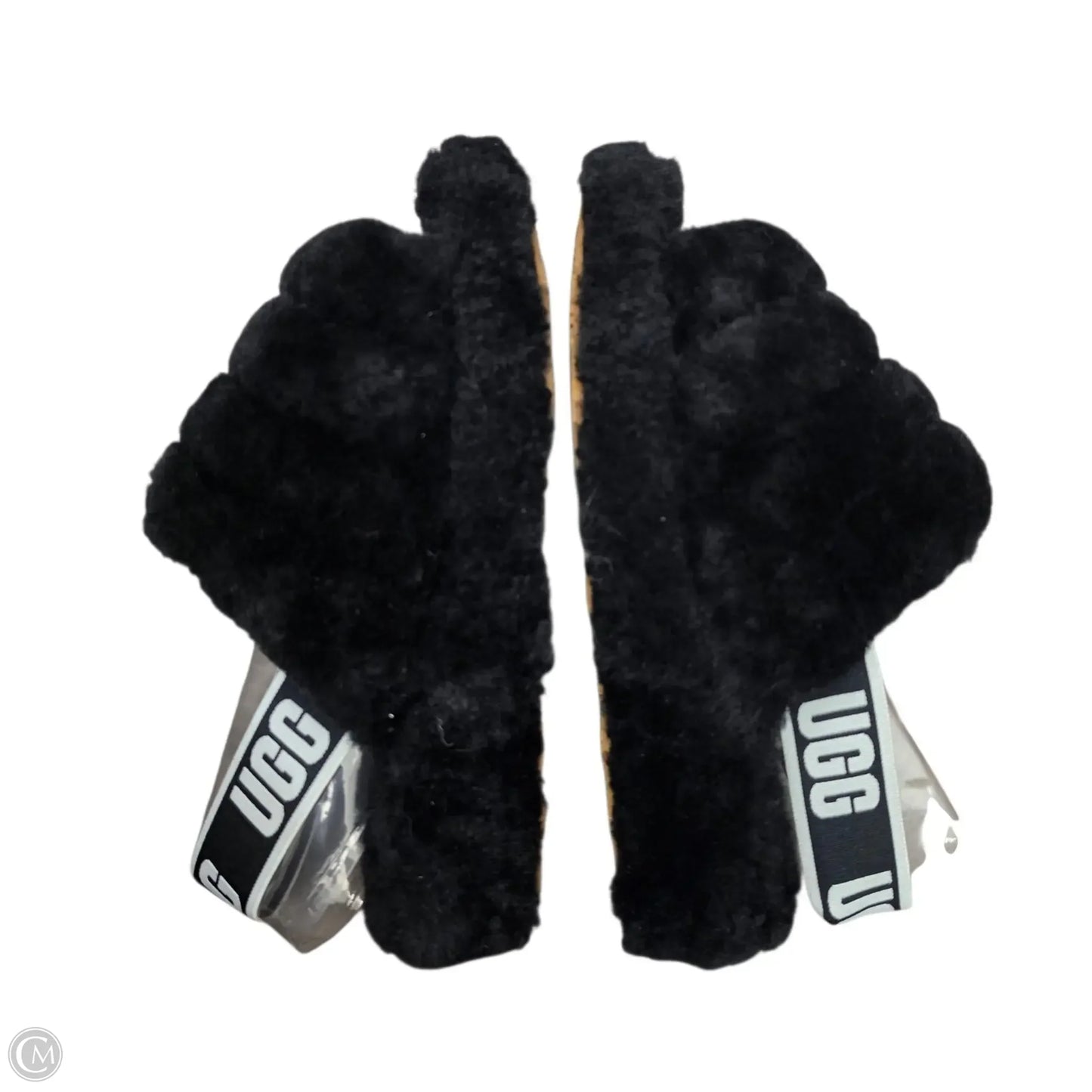 Slippers Designer By Ugg In Black, Size: 6