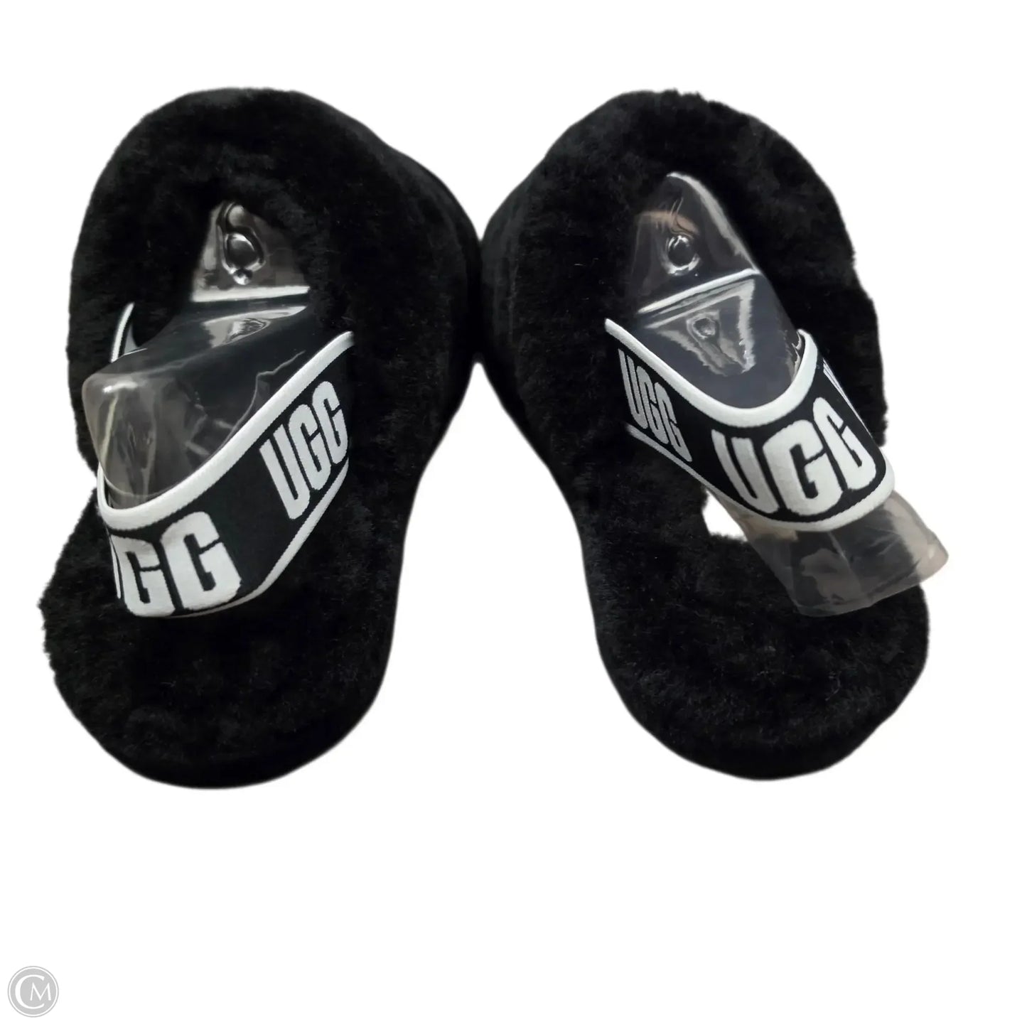 Slippers Designer By Ugg In Black, Size: 6