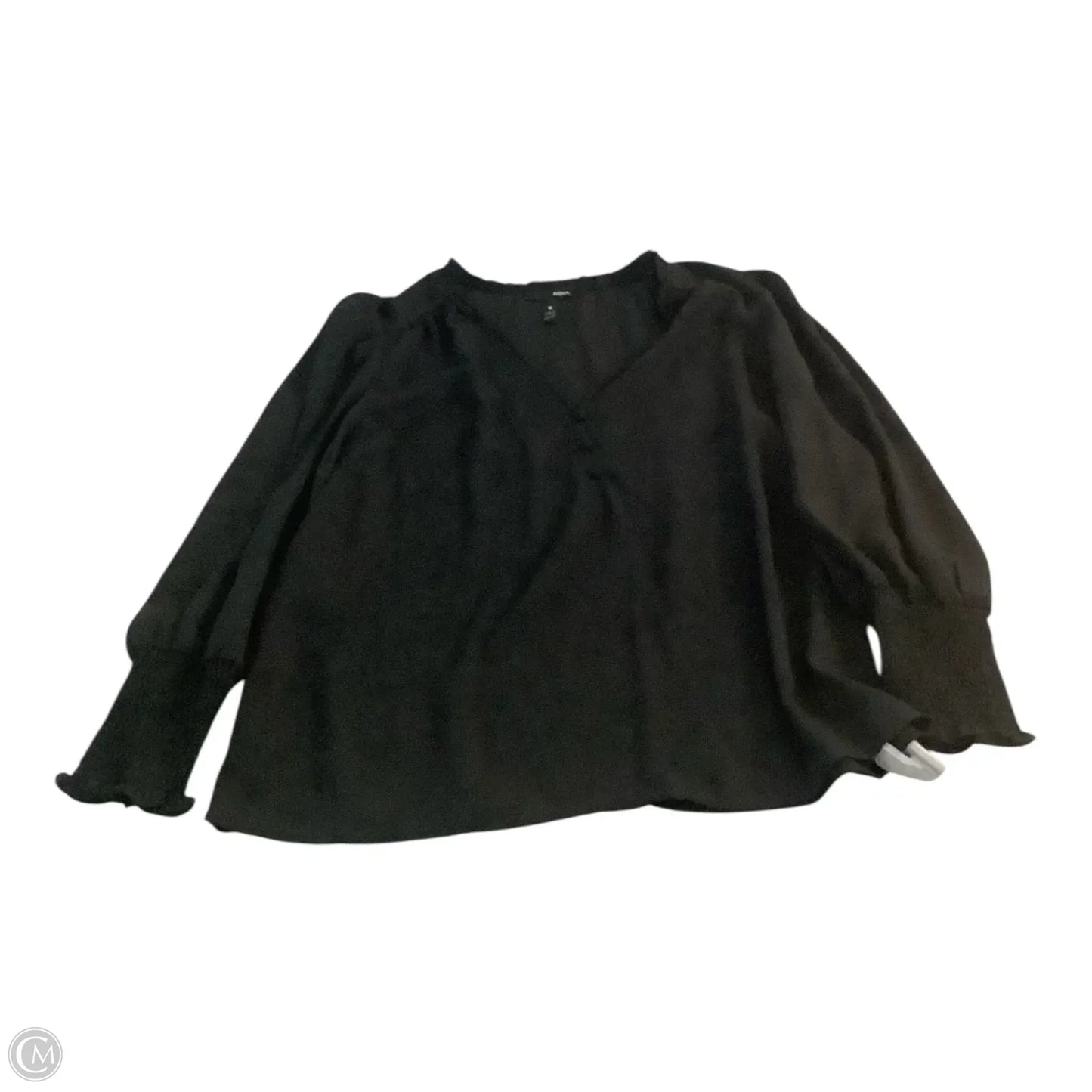 Top Long Sleeve Basic By Aqua In Black, Size: M