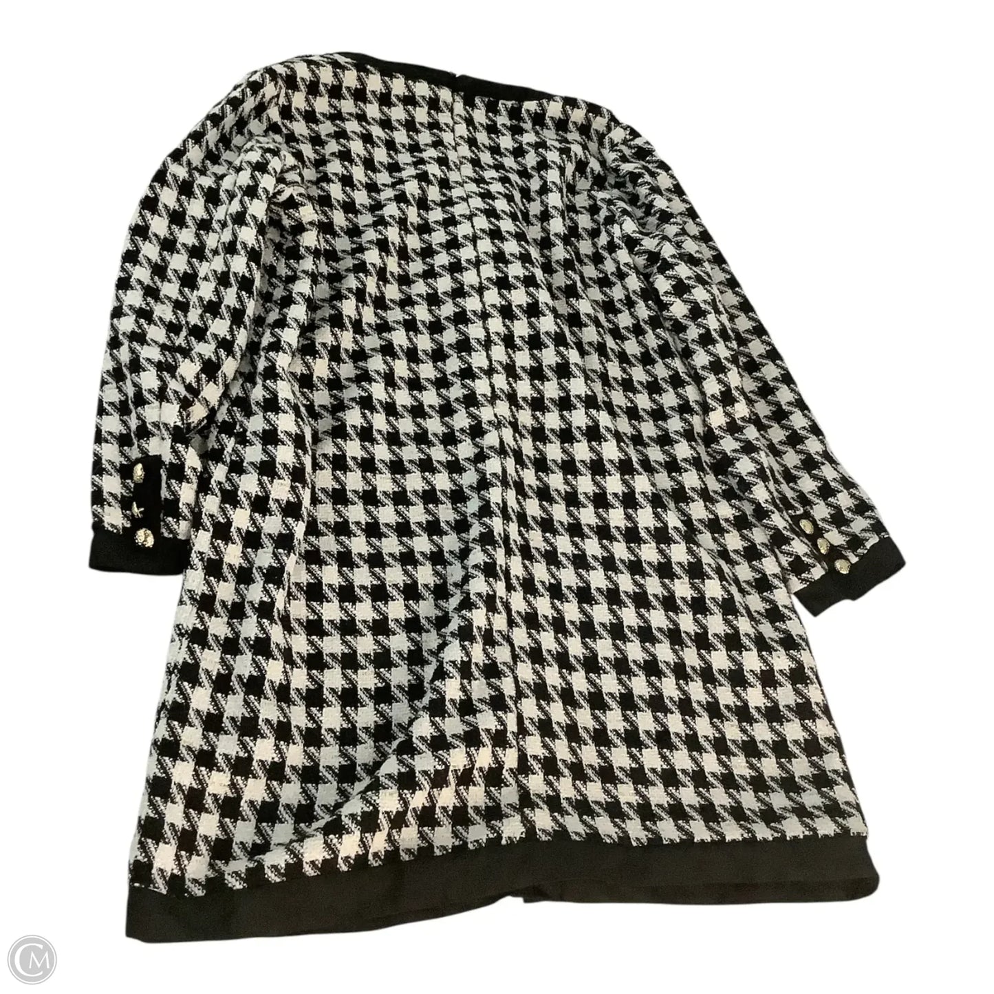Dress Casual Midi By Pomander Place In Black & White, Size: L