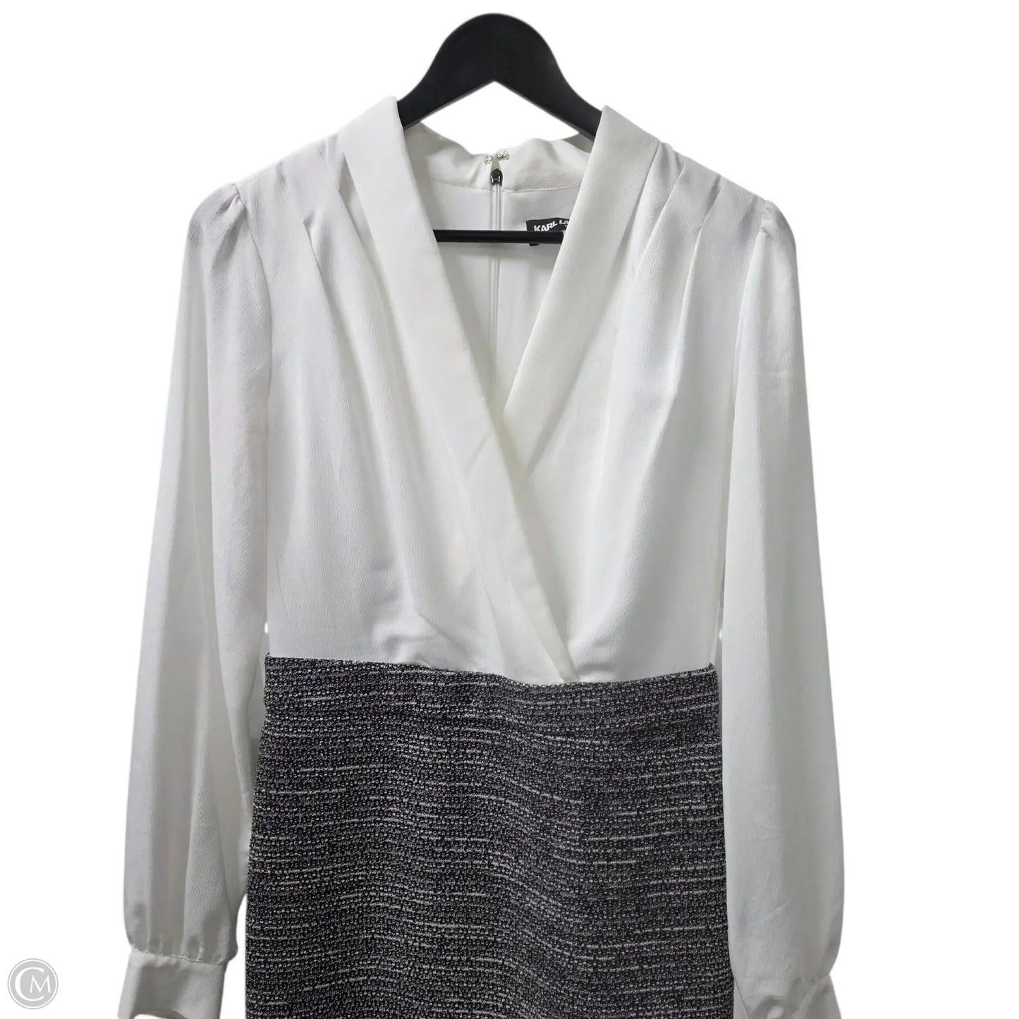 Dress Designer By Karl Lagerfeld In Black & White, Size: 4