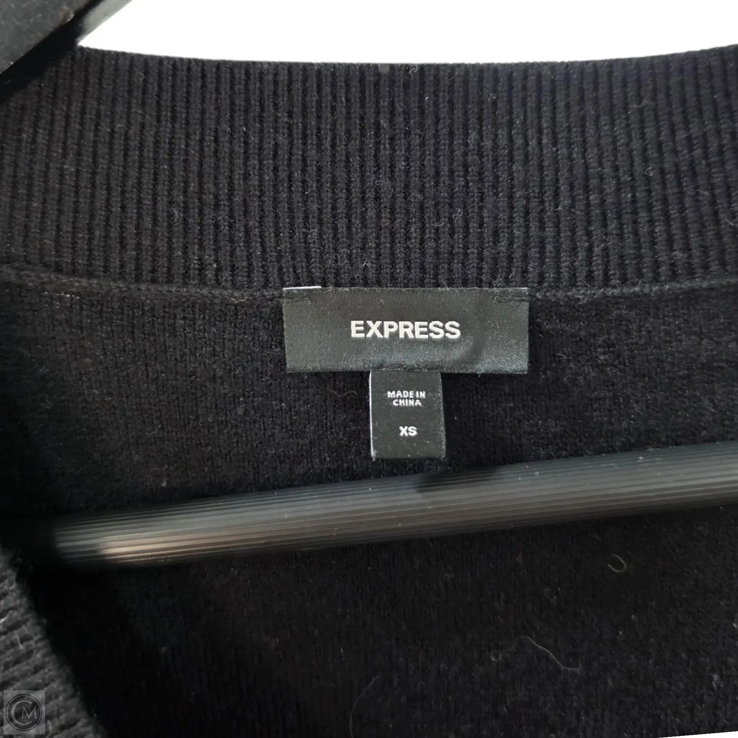 Sweater By Express In Black, Size: Xs