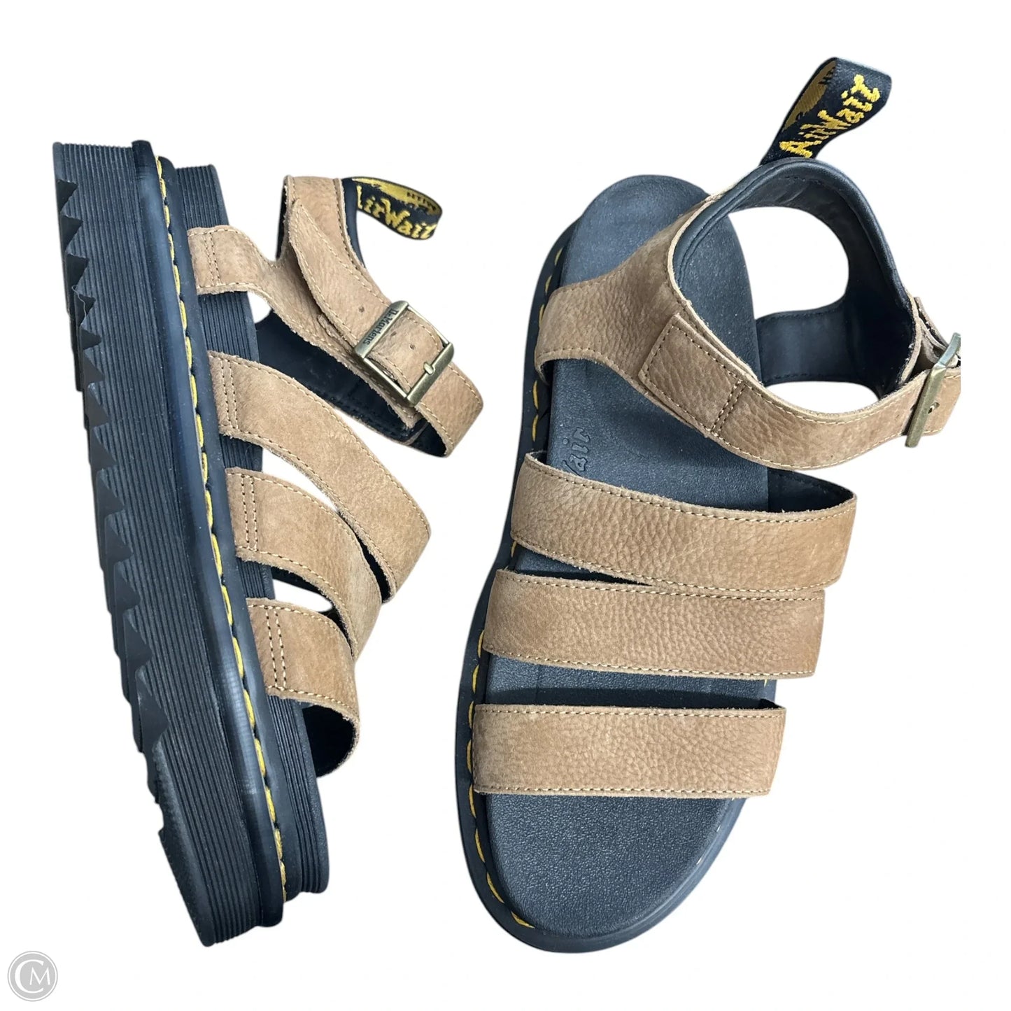 Sandals Designer By Dr Martens In Tan, Size: 9