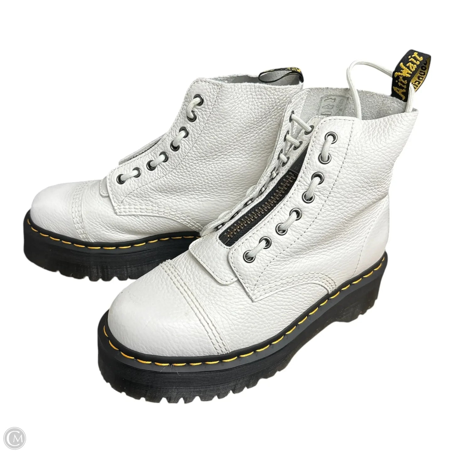 Boots Designer By Dr Martens In White, Size: 9