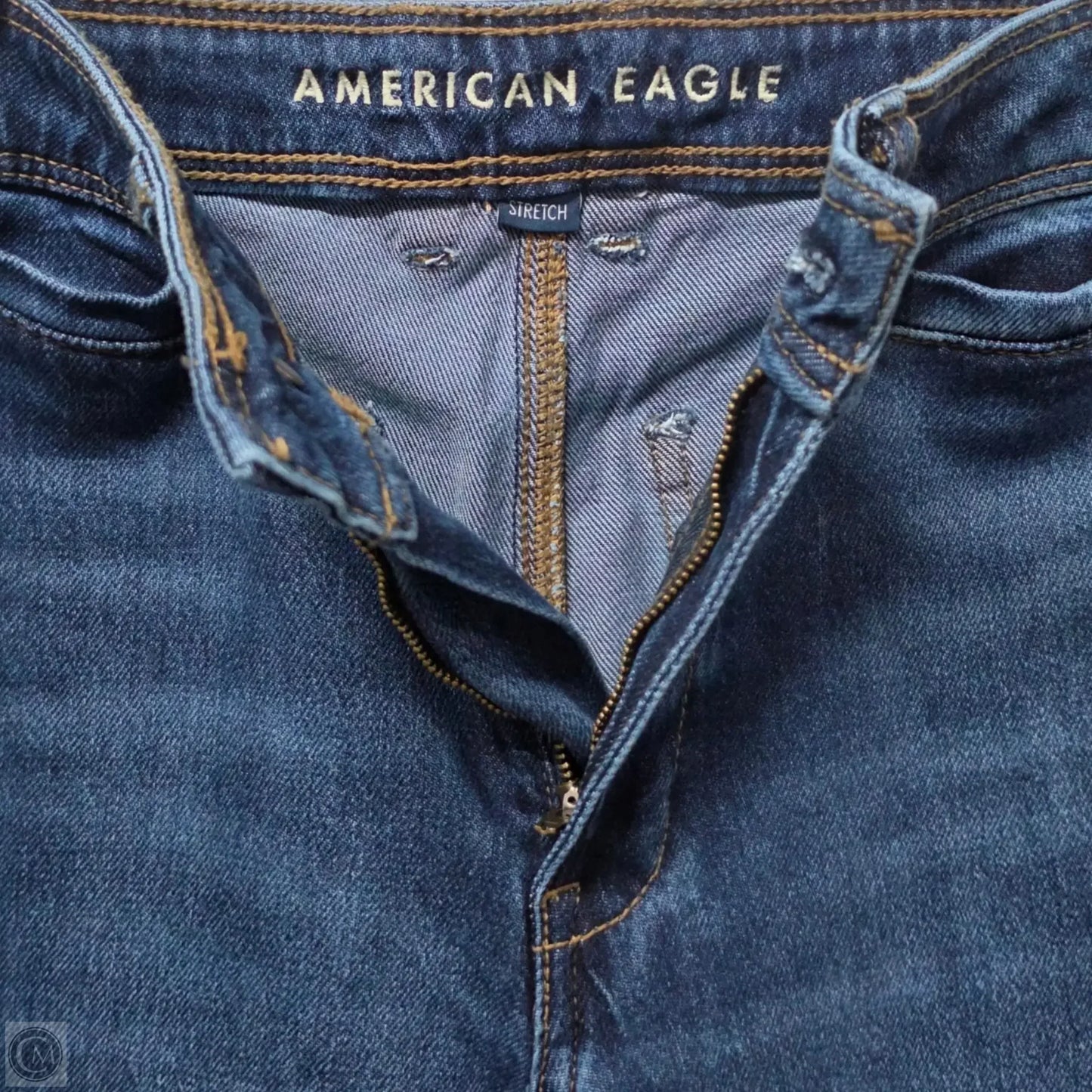 Jeans Wide Leg By American Eagle In Blue, Size: 8