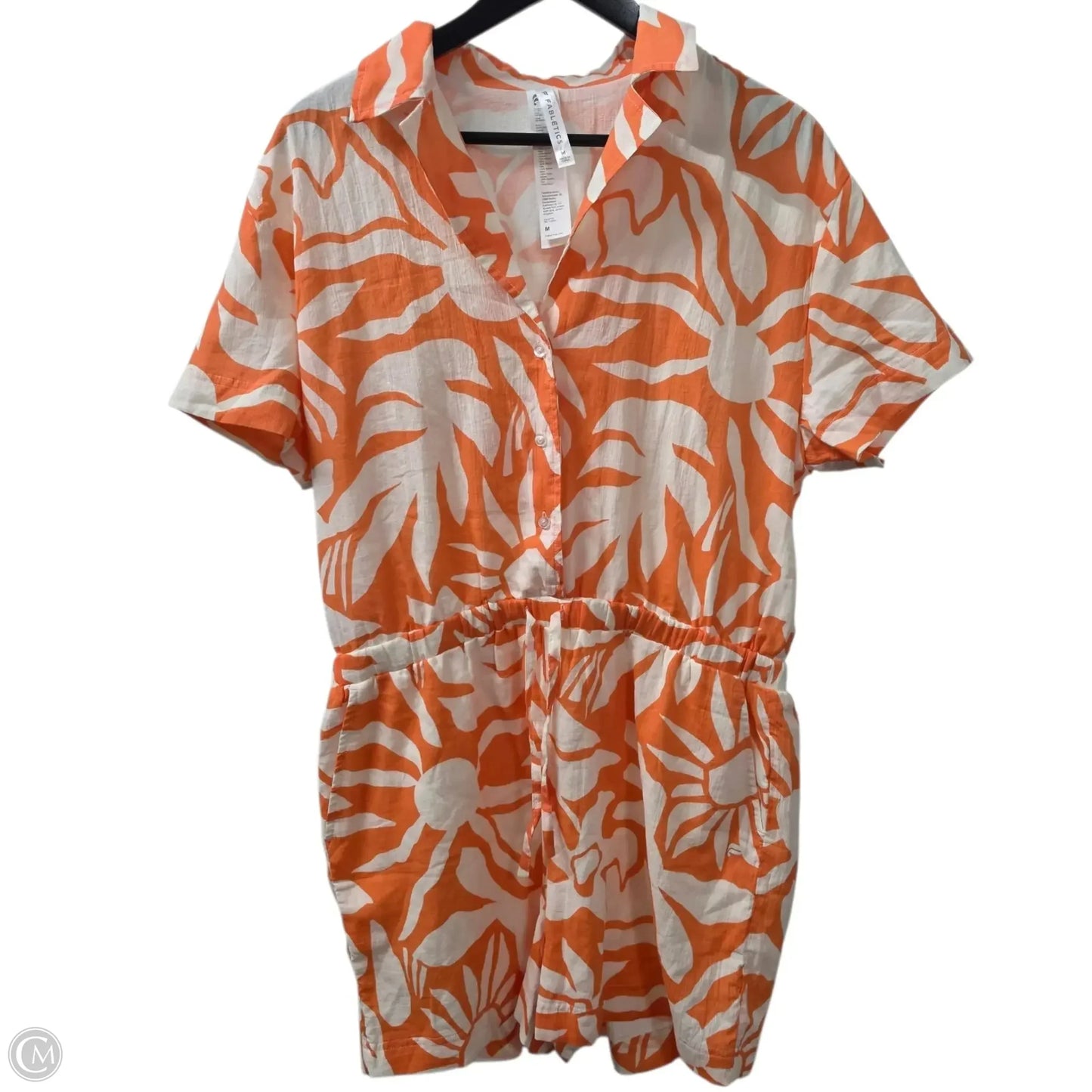 Romper By Fabletics In Orange, Size: M