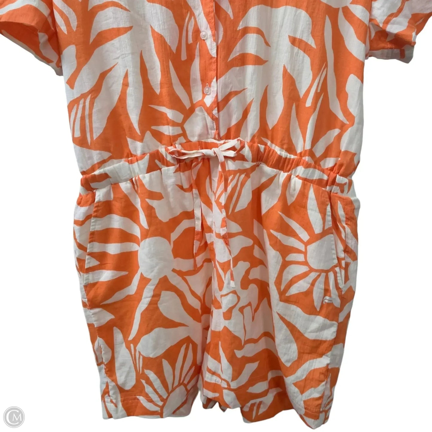 Romper By Fabletics In Orange, Size: M