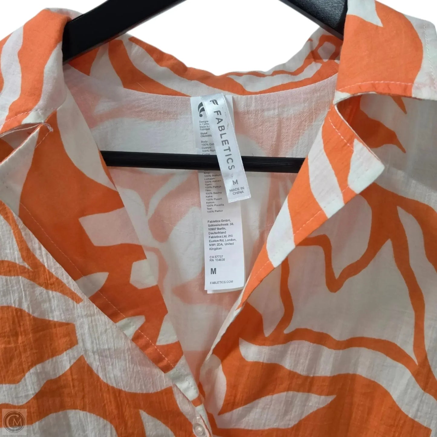 Romper By Fabletics In Orange, Size: M