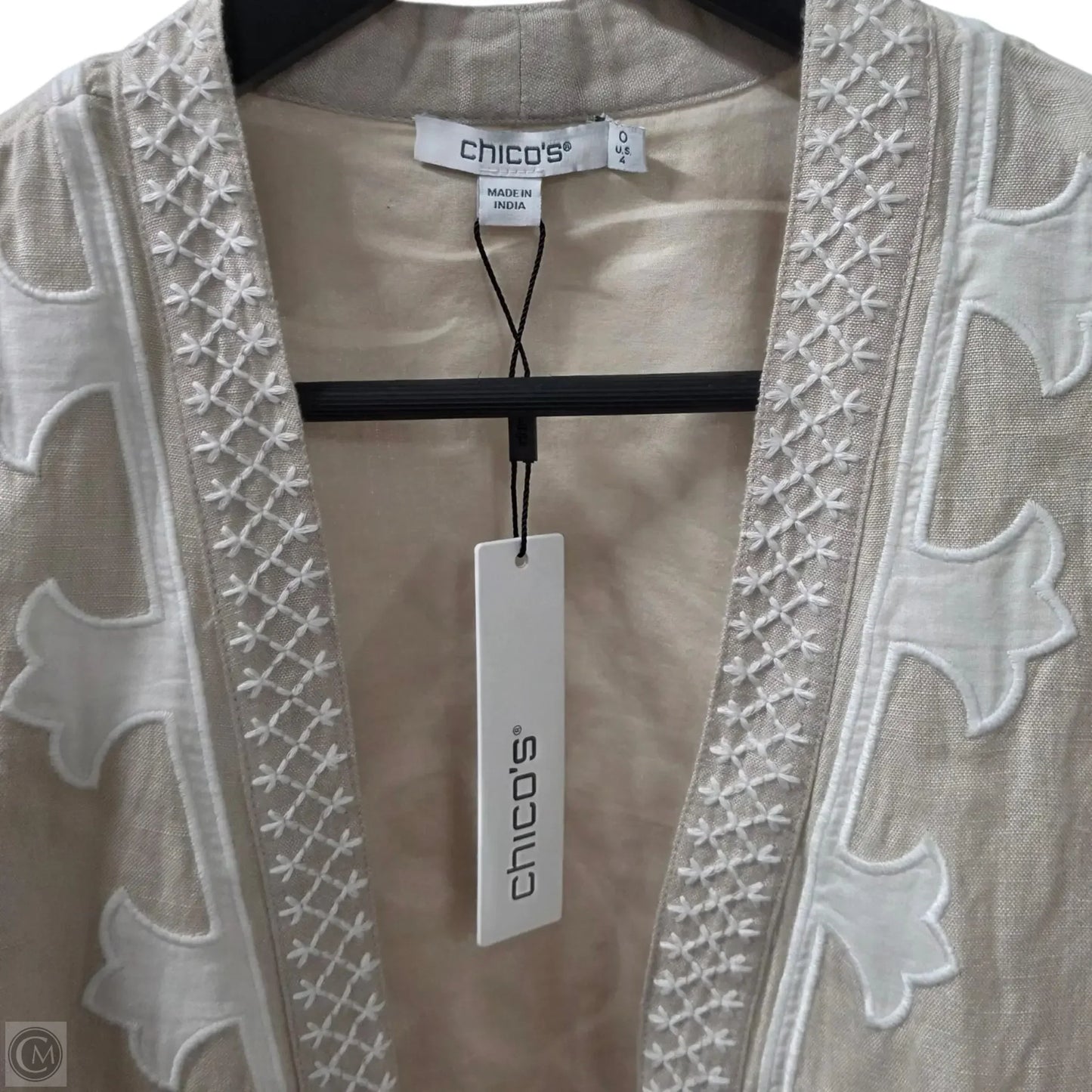 Cardigan By Chicos In Tan, Size: 4