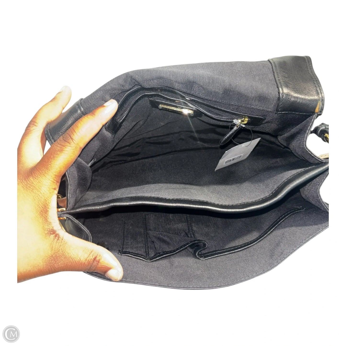 Handbag Leather By Badgley Mischka, Size: Medium