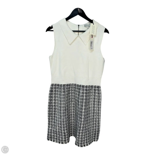 Dress Casual Midi By Ted Baker In Black & Cream, Size: L