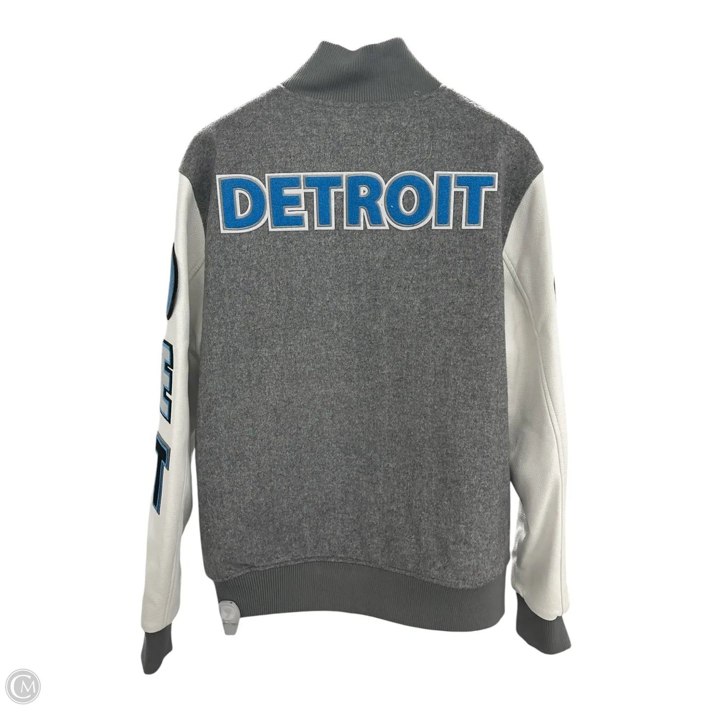 Coat Wool By Clothes Mentor In Grey, Size: L