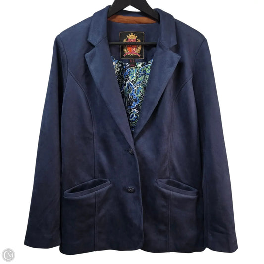 Blazer By Isaac Mizrahi Live Qvc In Blue, Size: M