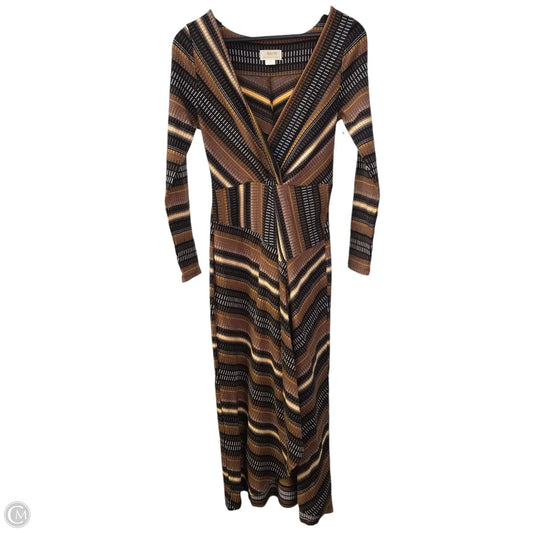 Dress Casual Midi By Maeve In Brown, Size: S
