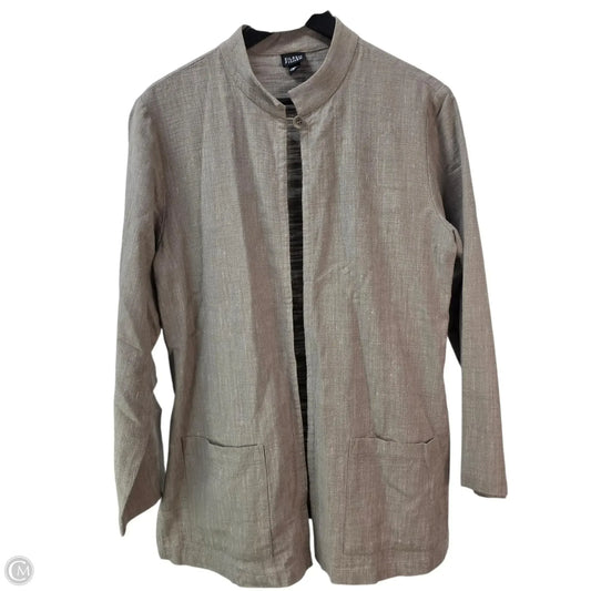 Jacket Other By Eileen Fisher In Tan, Size: M