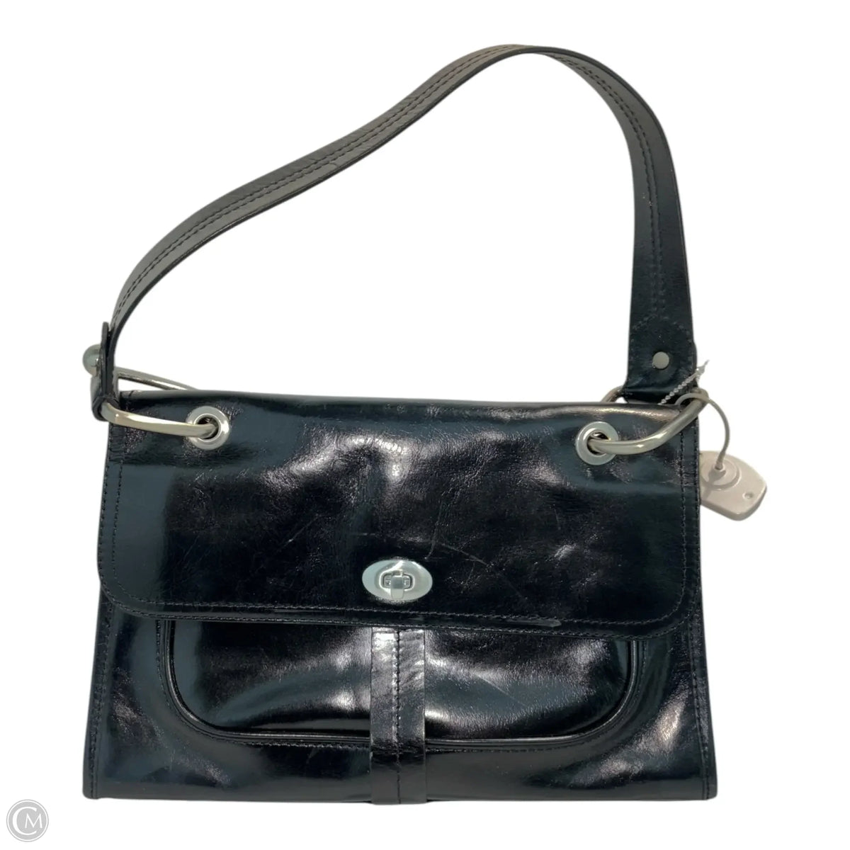 Handbag Leather By Kate Landry, Size: Medium