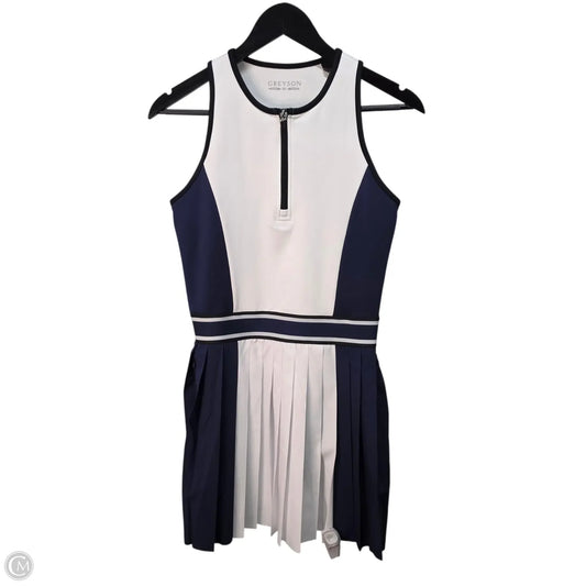 Athletic Dress By Greyson In Blue & White, Size: Xs