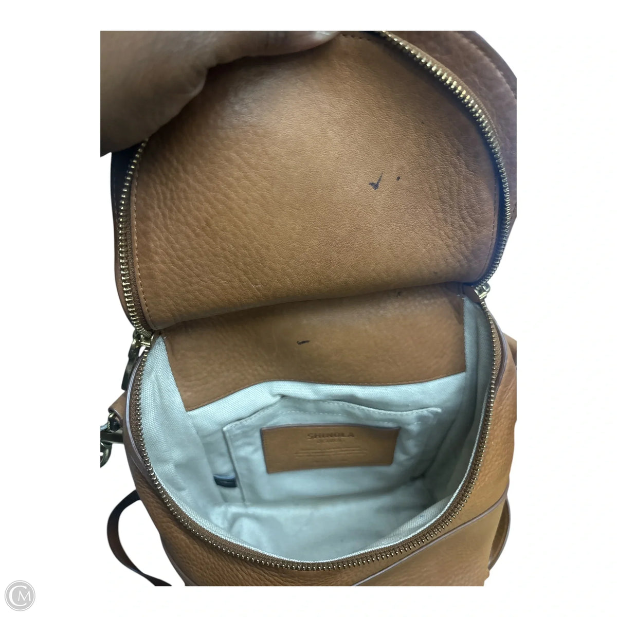 Handbag Leather By Clothes Mentor, Size: Medium