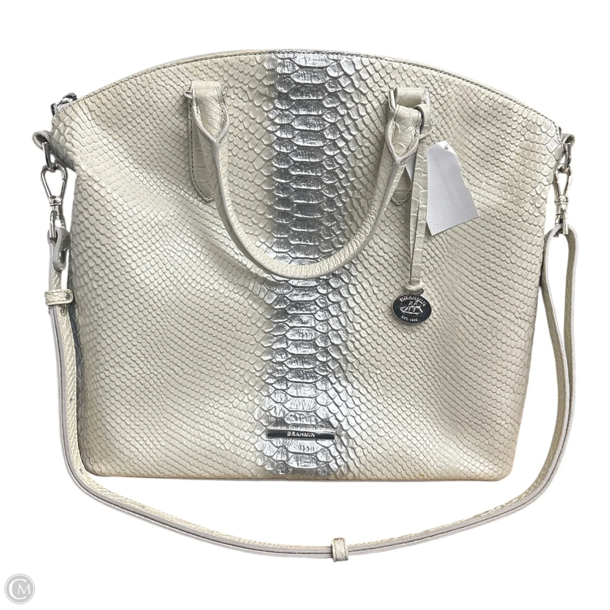 Handbag Designer By Brahmin, Size: Large