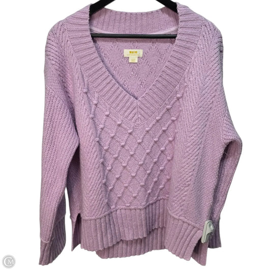 Sweater By Maeve In Purple, Size: L
