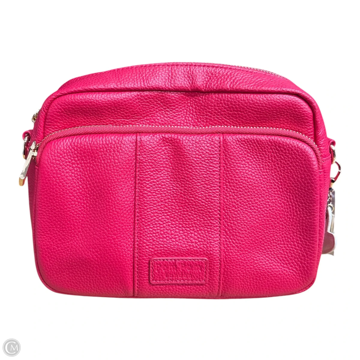 Handbag Leather By Pom Pom London, Size: Medium